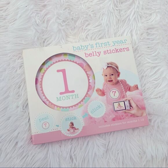 Baby’s First Year Belly Stickers 💞 New in Box - Picture 1 of 2